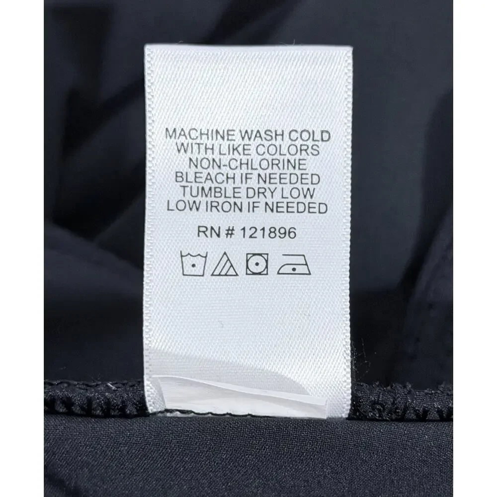 Title Nine Anti-Run-7" Womens Shorts XS Black Pockets Elastic Waist Drawstring - Picture 9 of 13